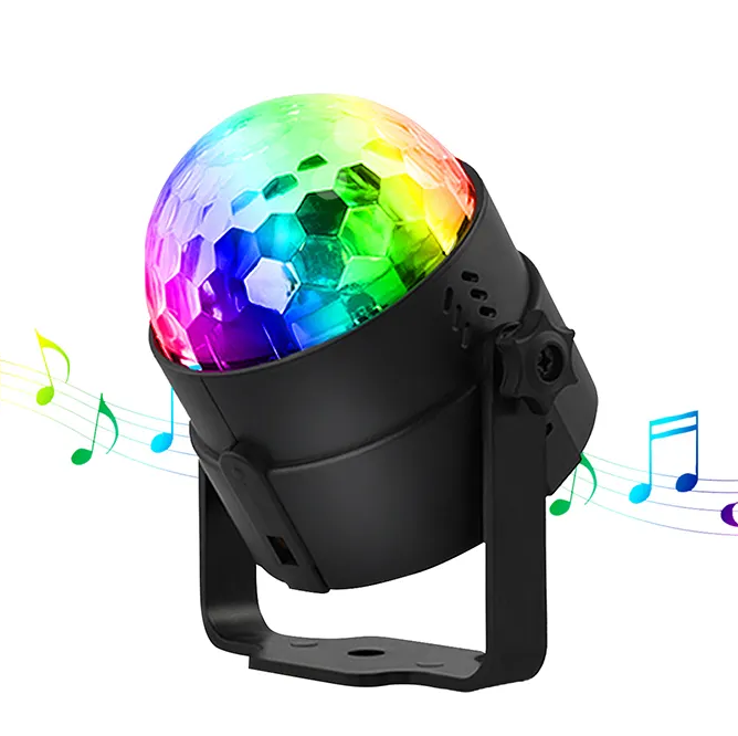 MEDIA BOLA LUCES RGB CON BASE DE APOYO