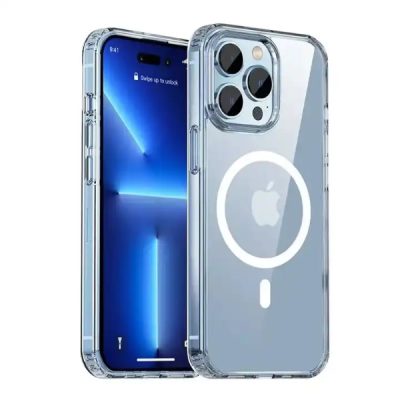 FUNDA MAGNÉTICA TRANSPARENTE IPHONE XR