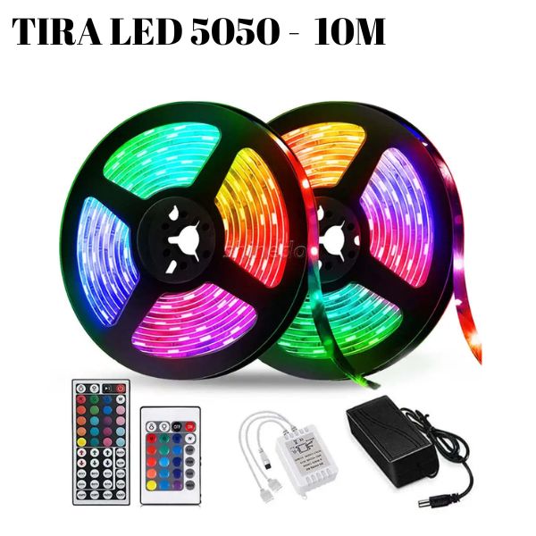 TIRA LED 10M NEGRO