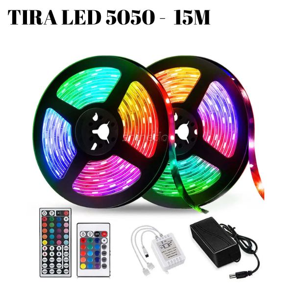 TIRA LED 15M NEGRO