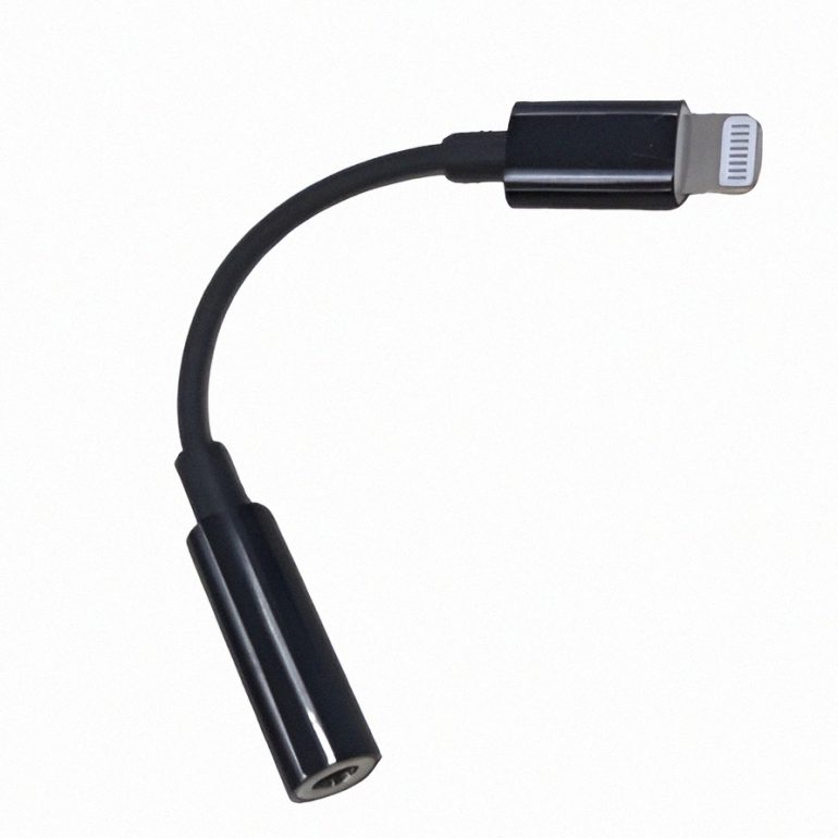 ADAPTADOR LIGHTNING A JACK 3.5MM NEGRO