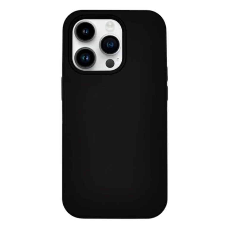 FUNDA RIGIDO LISO IPHONE 13 NEGRO