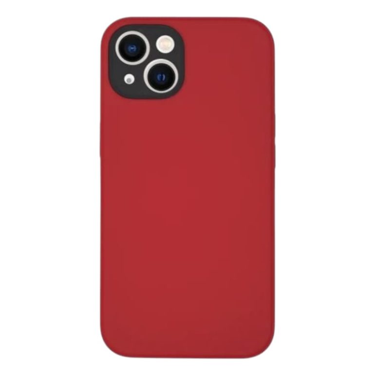 FUNDA RIGIDO LISO IPHONE 12/12 PRO ROJO