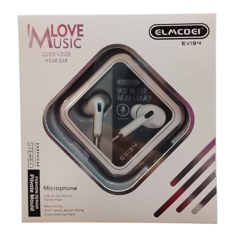 AURICULAR MANOS LIBRES JACK 3.5MM EV194 BLANCO