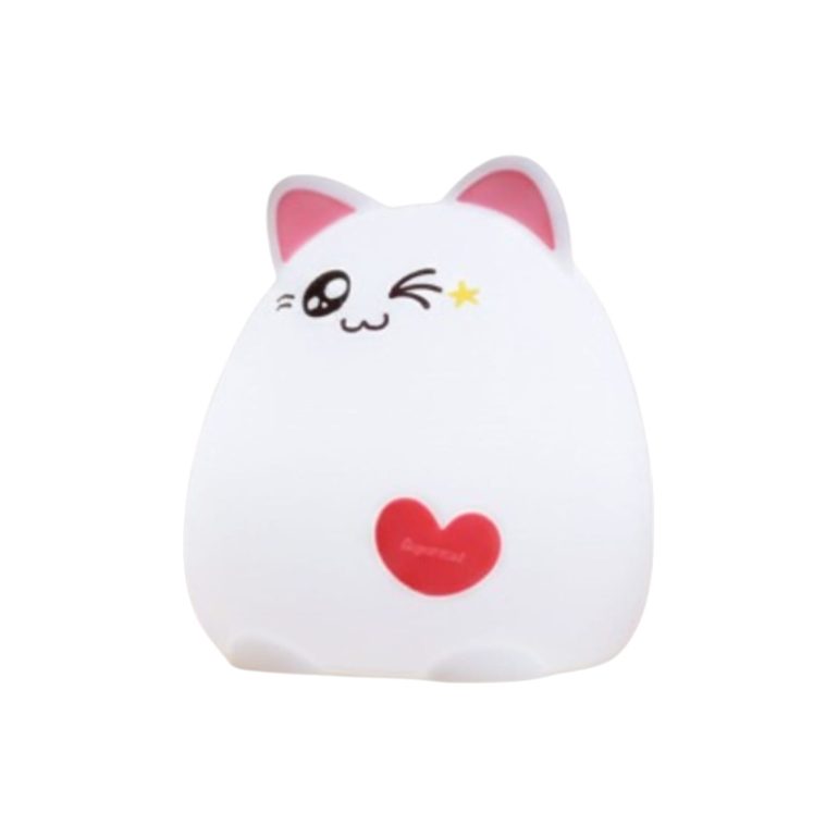 VELADORA DE SILICONA PREMIUM SENSIBLE AL TACTO GATO PARADO