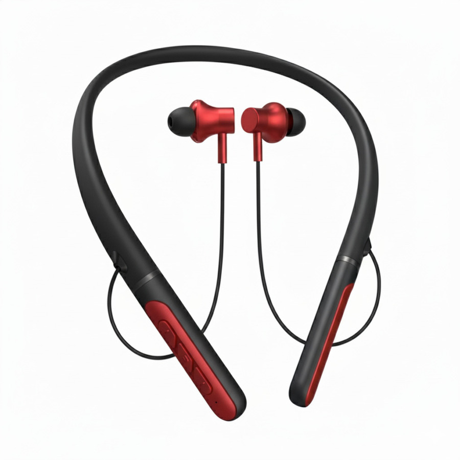 AURICULAR BLUETOOTH SPORT BANDA DE CUELLO F112 ROJO