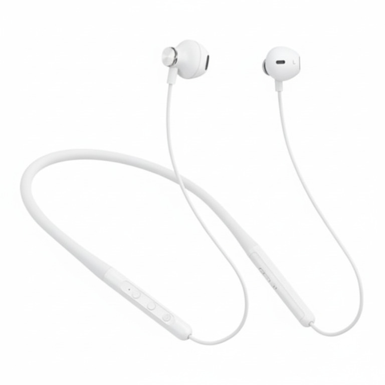 AURICULAR BLUETOOTH SPORT BANDA DE CUELLO F111 BLANCO