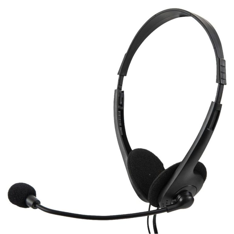 AURICULAR VINCHA CON MICROFONO PARA PC NEGRO