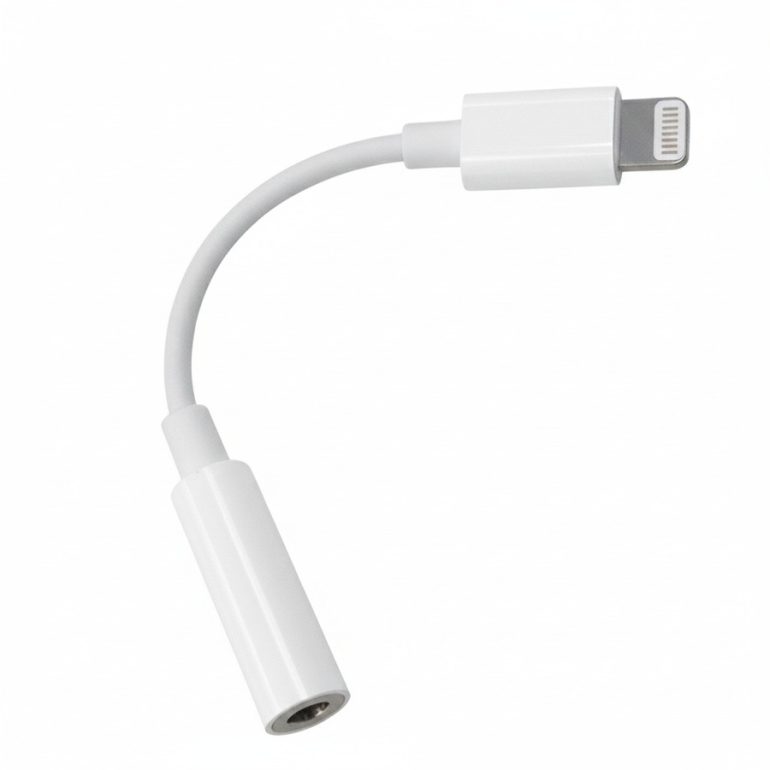 ADAPTADOR LIGHTNING A JACK 3.5MM BLANCO