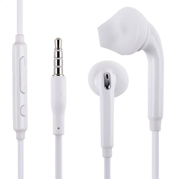 AURICULAR MANOS LIBRES JACK 3.5MM TIPO SAM S6 BLANCO