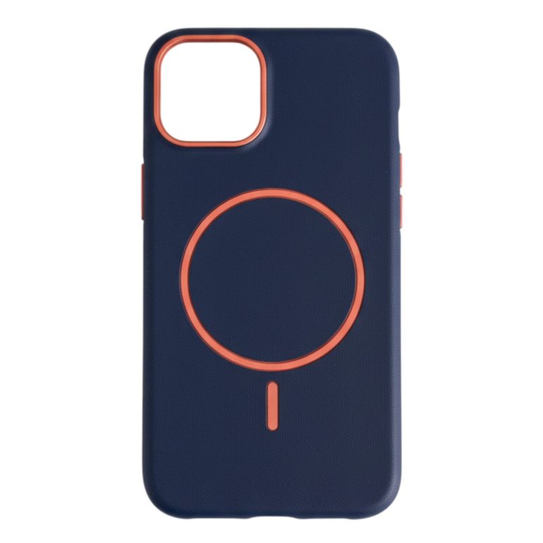 FUNDA MAGNÉTICA LEATHER IPHONE 16 PRO AZUL