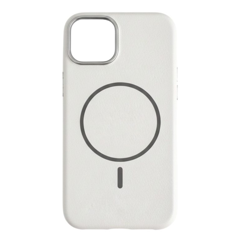 FUNDA MAGNÉTICA LEATHER IPHONE 17 PRO MAX BLANCO