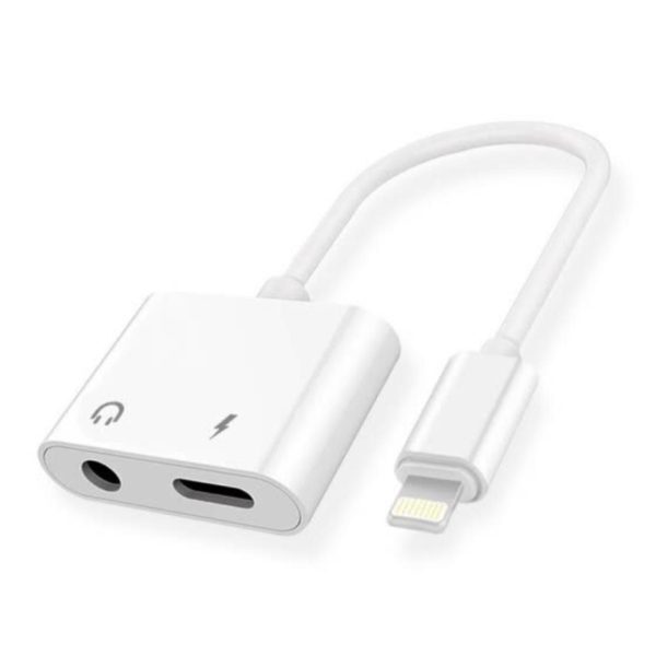 ADAPTADOR CON CABLE LIGHTNING A AUDIO Y CARGA