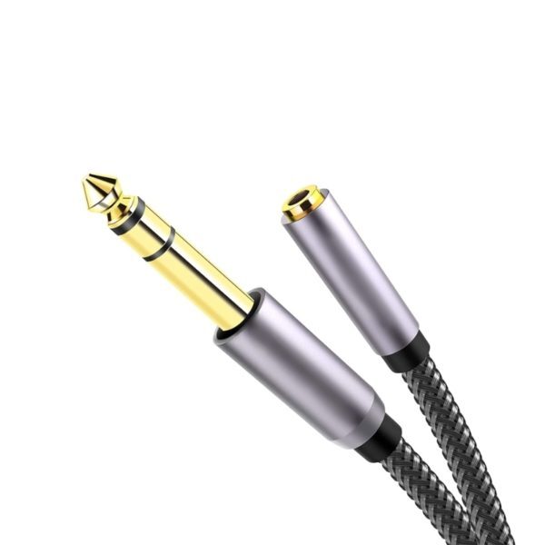 CABLE DE AUDIO SPICA 3.5MM MALLADO MACHO A HEMBRA