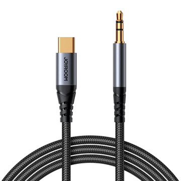 CABLE DE AUDIO JOYROOM SYA07 TIPO C A AUX 3.5MM 1.2M NEGRO