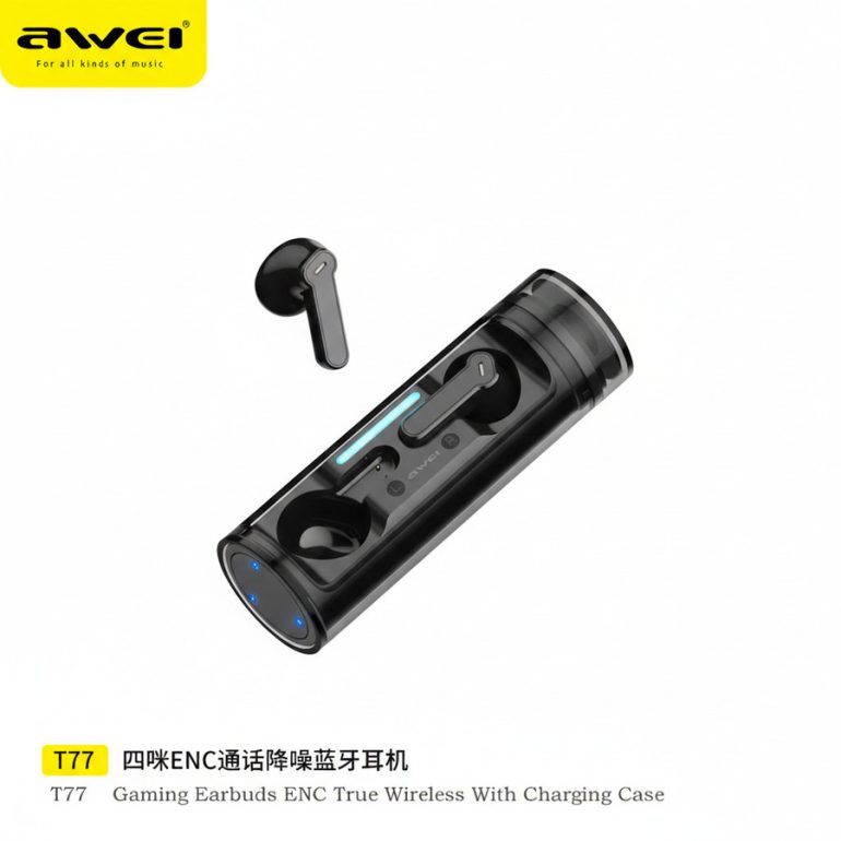 AURICULAR GAMER AWEI T77 ENC 4 MIC INALAMBRICO