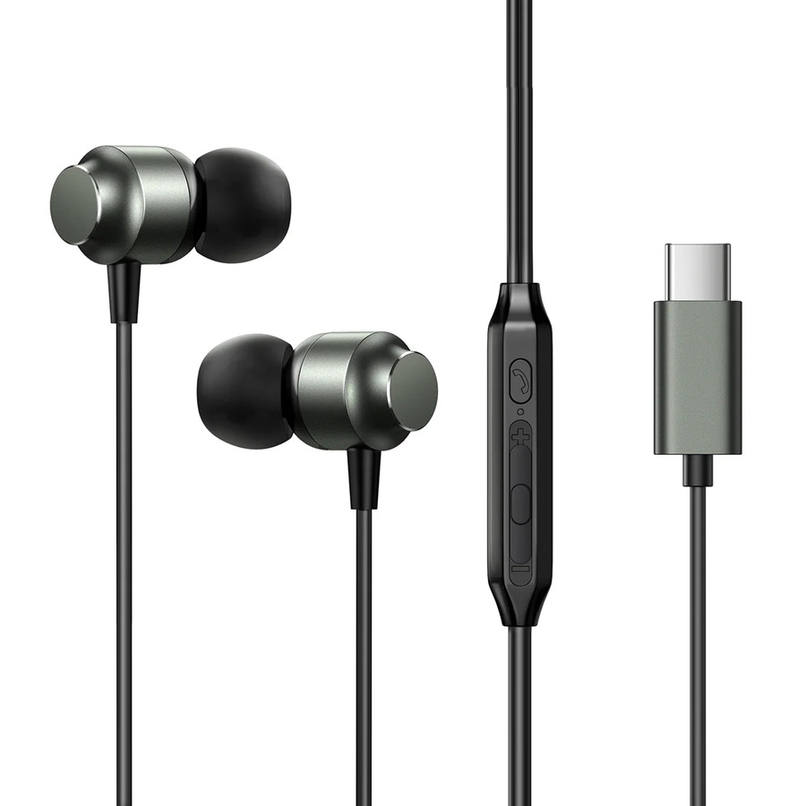 AURICULAR JOYROOM JREC06 TIPO C IN-EAR GRIS OSCURO