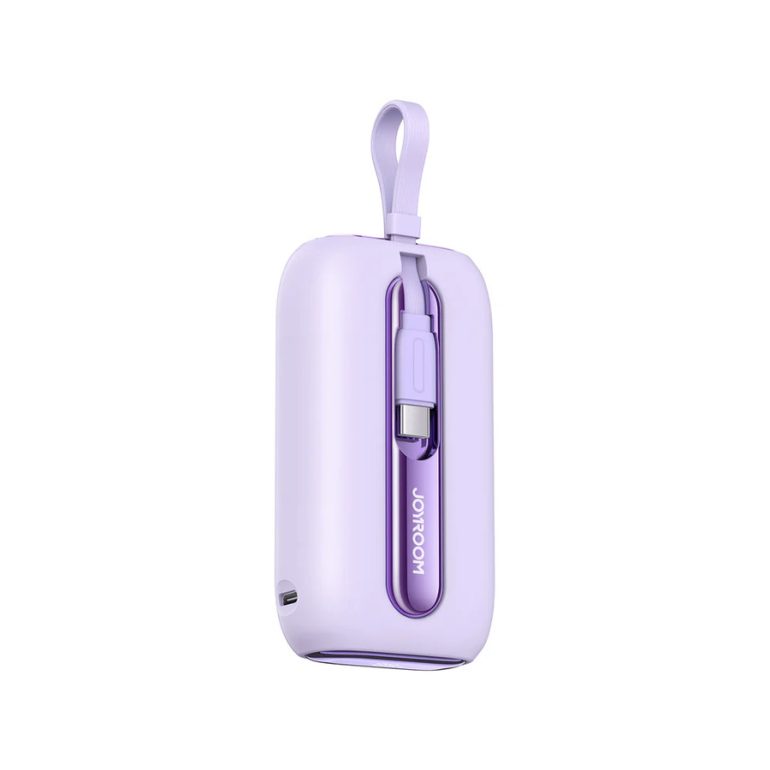 POWER BANK JOYROOM JRL012 22.5W 10KMAH 2 CABLE TIPOC VIOLETA
