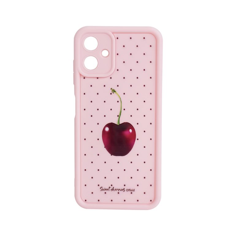 FUNDA BUMPY DISEÑO SAMSUNG A57 CEREZA