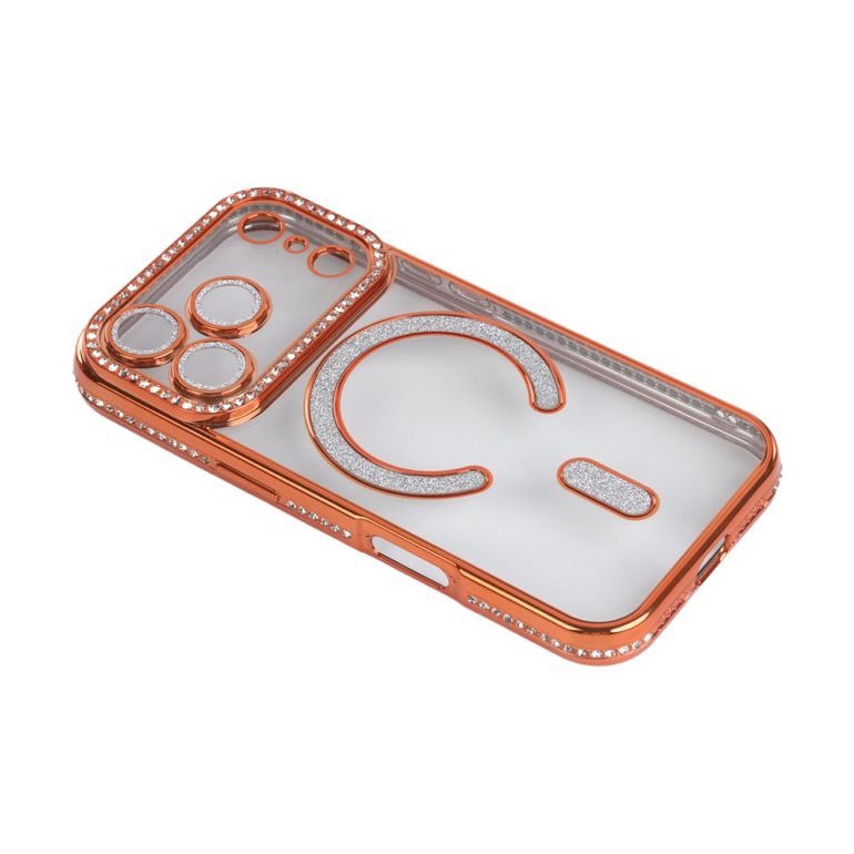 CASE MAGNETICO DIAMOND IPHONE 17 PRO MAX NARANJA
