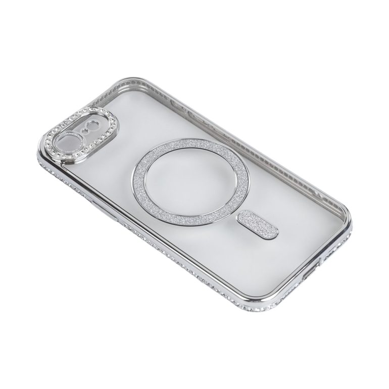 CASE MAGNETICO DIAMOND IPHONE 12 PLATEADO