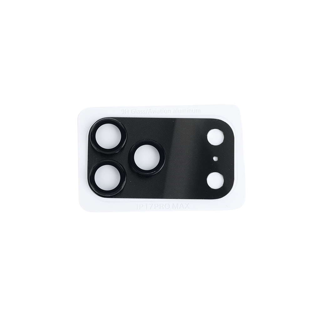 PROTECTOR LENTE DE CÁMARA METALICO IPHONE 16/16 PLUS NEGRO