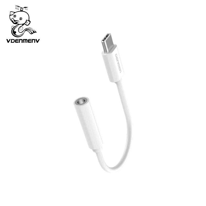 ADAPTADOR VDENMENV DU01 TIPO C A JACK 3.5MM BLANCO - Imagen 2