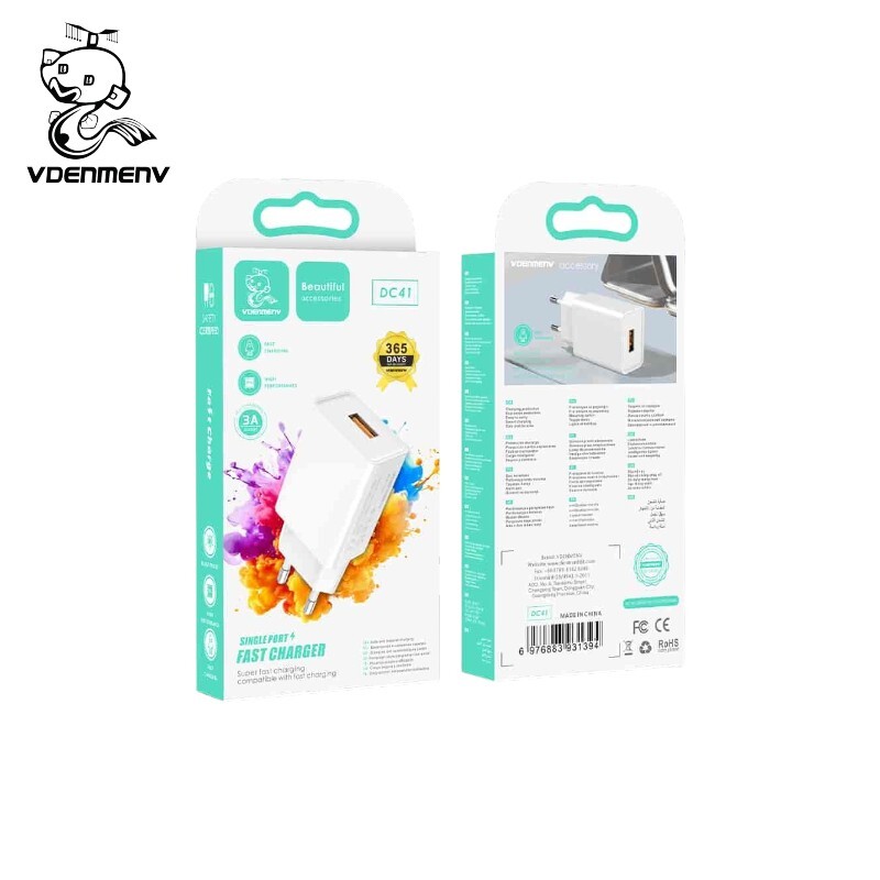 CARGADOR VDENMENV DC41 USB A 3A