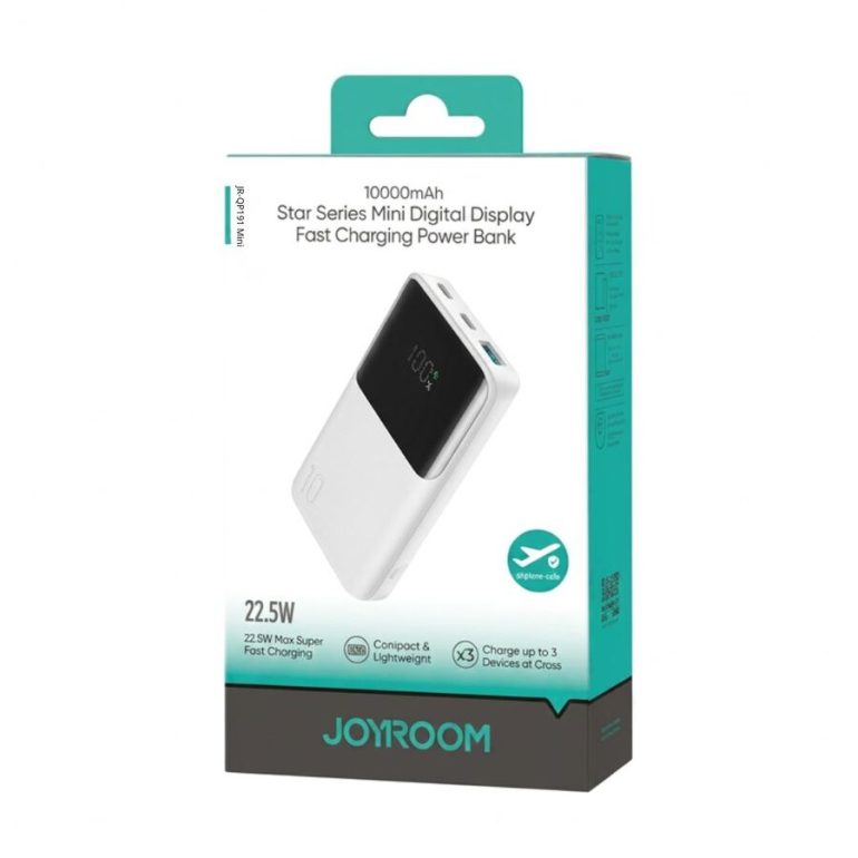 POWER BANK JOYROOM JRQP191 22.5W 10KMAH BLANCO