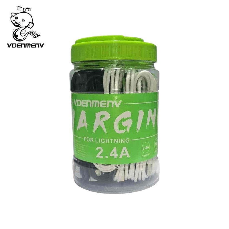 BALDE CABLE DE DATOS/CARGA VDENMENV USB A A LIGHTNING 20 PCS