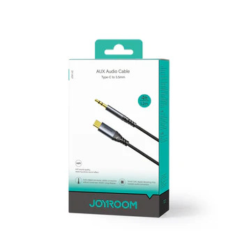 CABLE DE AUDIO JOYROOM SYA07 TIPO C A AUX 3.5MM 1.2M NEGRO