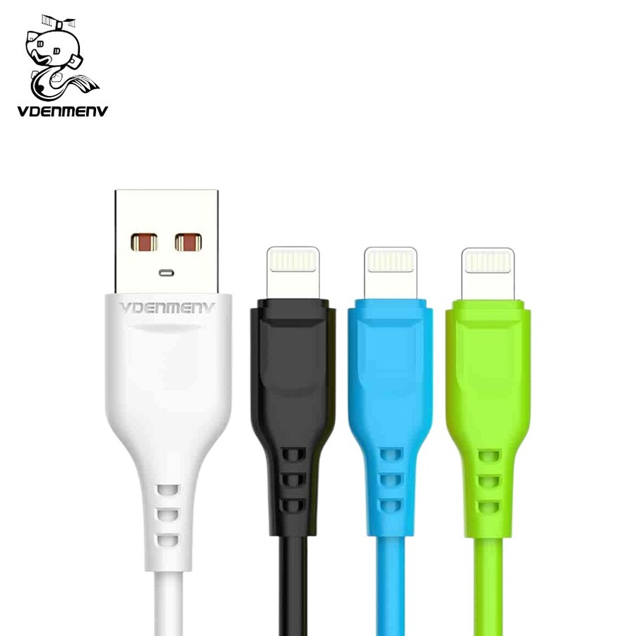 BALDE CABLE DE DATOS/CARGA VDENMENV USB A A LIGHTNING 20 PCS - Imagen 2