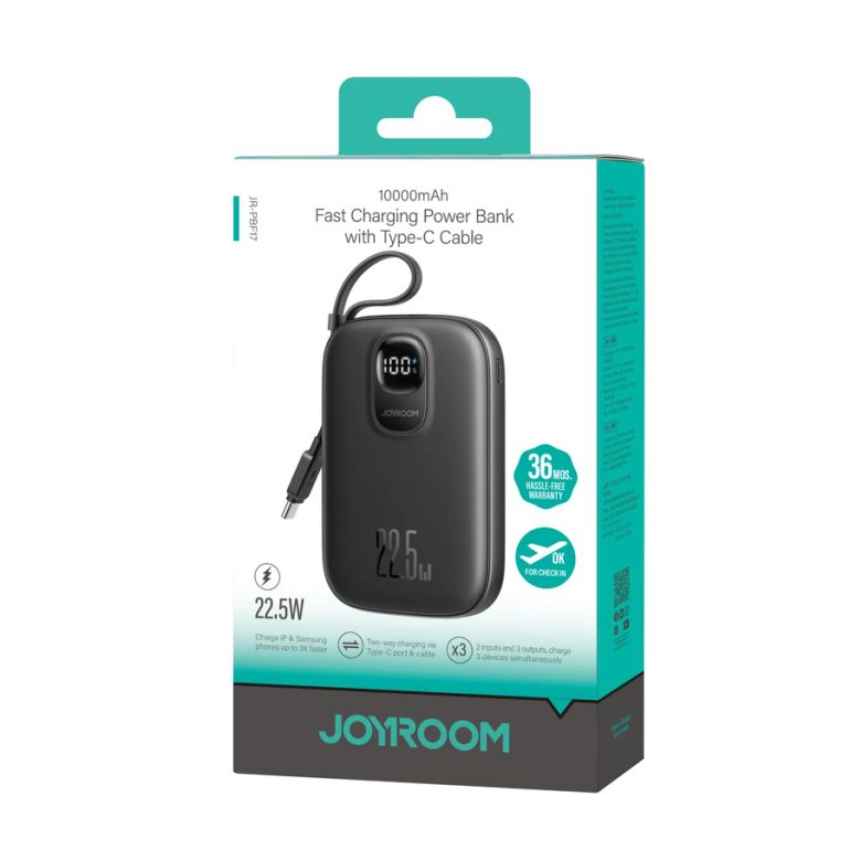 POWER BANK JOYROOM JRPBF17 22.5W 10KMAH CON CABLE TIPO C
