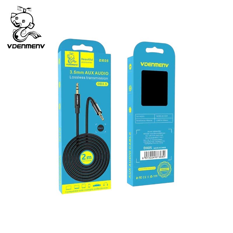 CABLE AUXILIAR VDENMENV DX05 3.5MM ROJO 2M