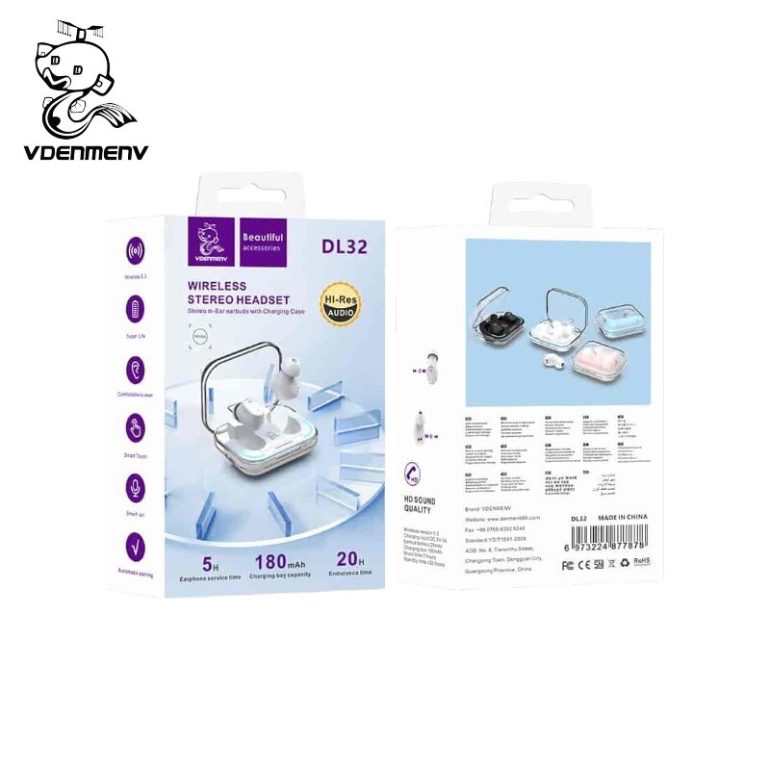 AURICULAR VDENMENV DL32 INALAMBRICO NEGRO