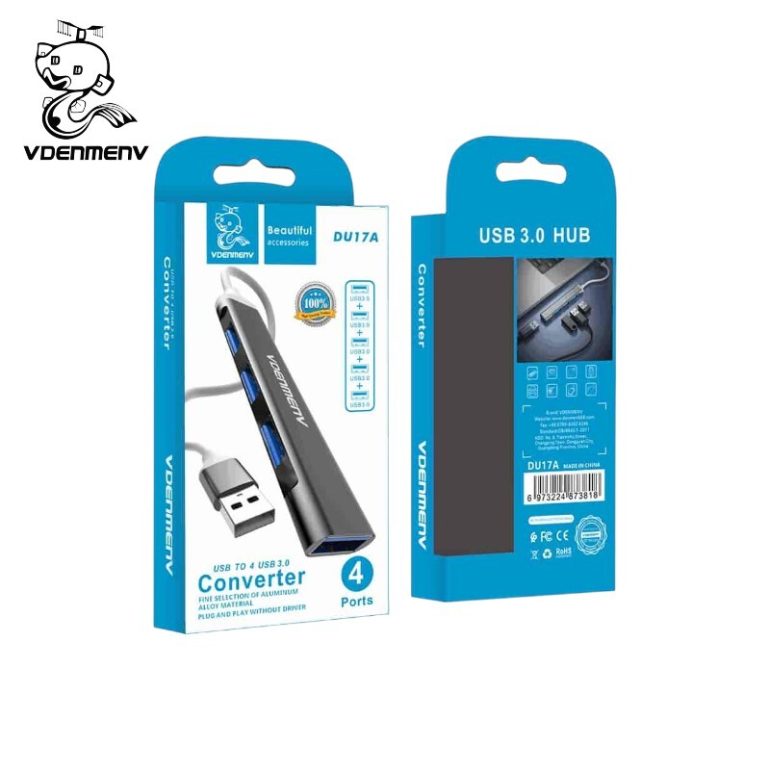 HUB VDENMENV DU17A USB A 4 USB 3.0