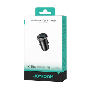 CARGADOR AUTO JOYROOM JRCCN16 15W DUAL PORT UBS A Y TIPO C