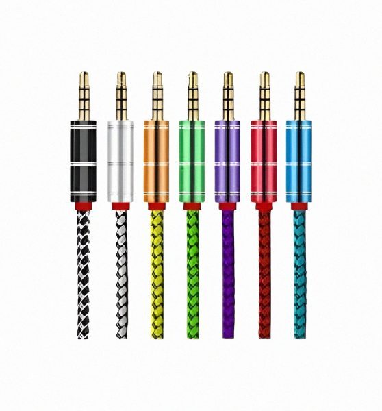 CABLE AUXILIAR MALLADOS 1M AMARILLO