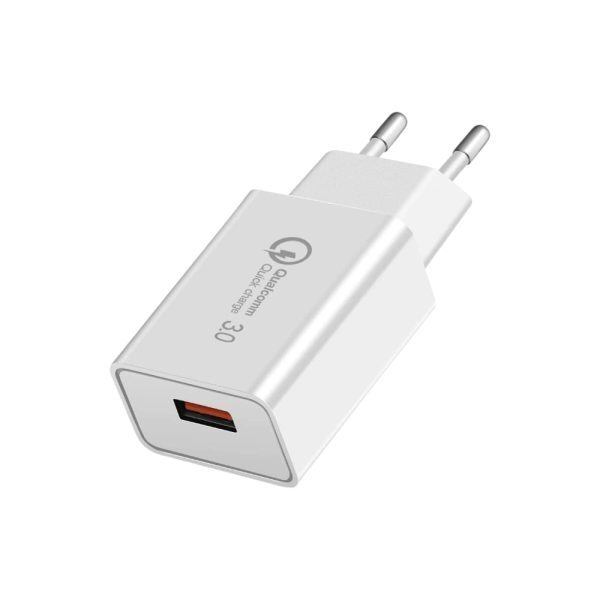 CARGADOR DE PARED USB A 18W QC 3.0