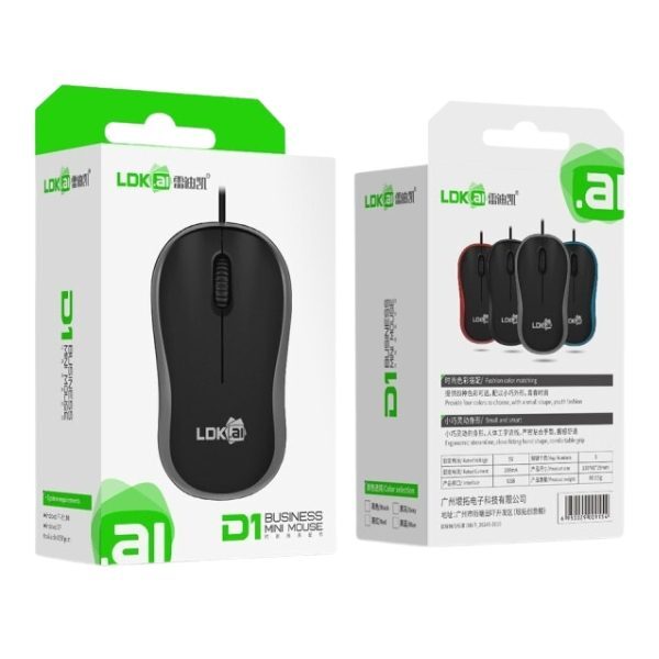 MOUSE ÓPTICO CON CABLE D1