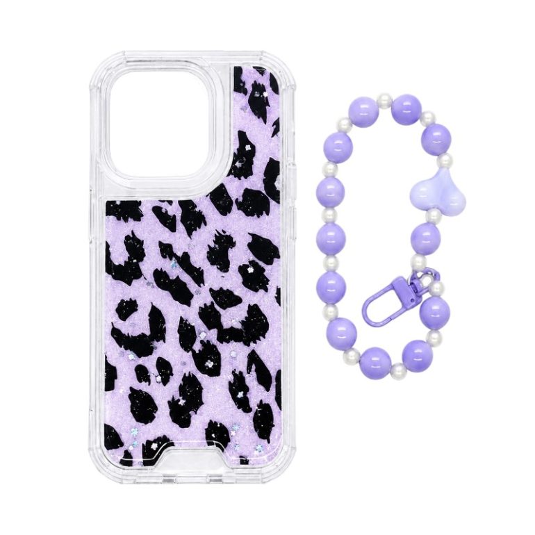 FUNDA DISEÑO CON CORREA IPHONE 14 ANIMAL PRINT